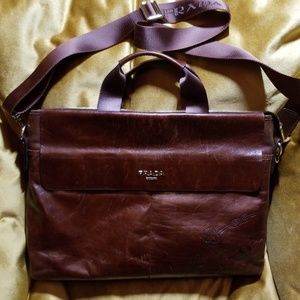 Unisex Authentic Prada Leather Bag